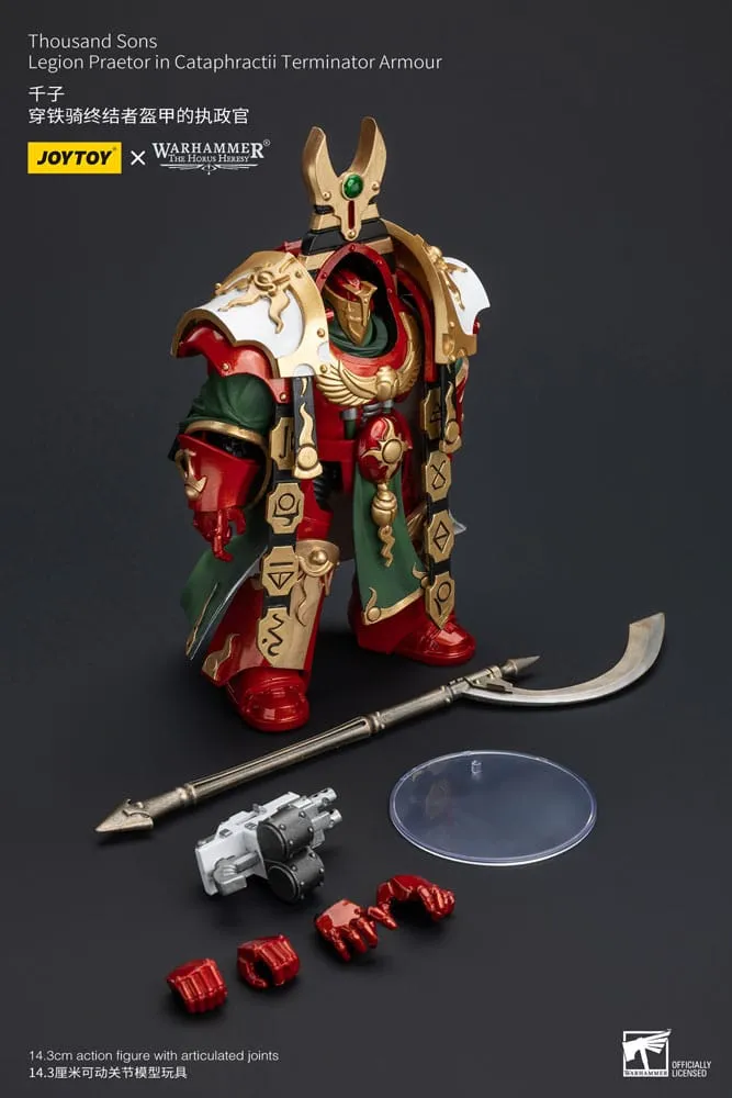 Warhammer The Horus Heresy Action Figure 1/18 Thousand sons Legion Praetor in Cataphractii Terminator Armour 12 cm